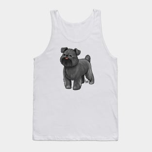 Dog - Brussell's Griffon - Natural Black Tank Top